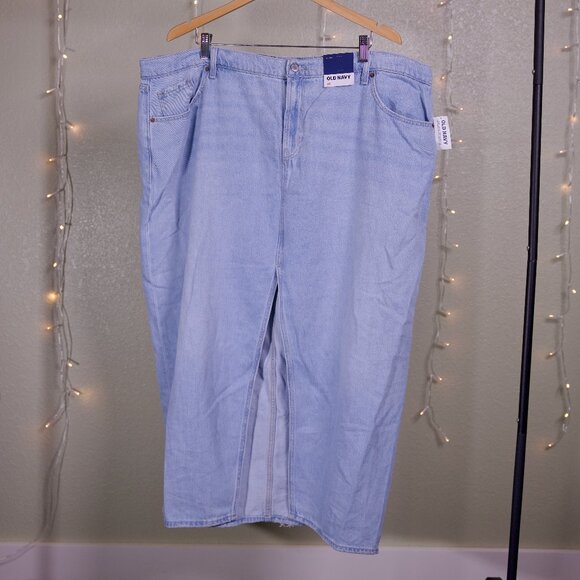Mid Rise Jean Maxi Skirt - Old Navy Women's Size 20 Plus Size - Picture 1 of 3